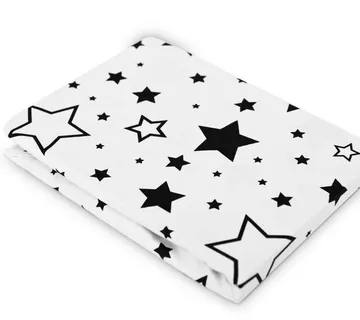 Plahta s printom 120x60cm crne zvjezdice - cover