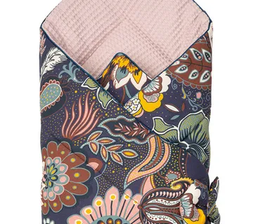 Waffle poplun za djecu 75x75cm cvjetni - cover