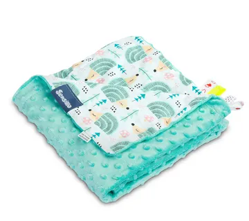 Deka Minky 75x100cm ježić tirkizni - cover