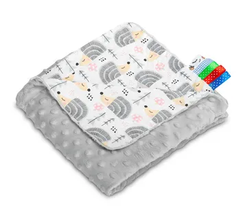 Deka Minky 75x100cm ježić sivi - cover