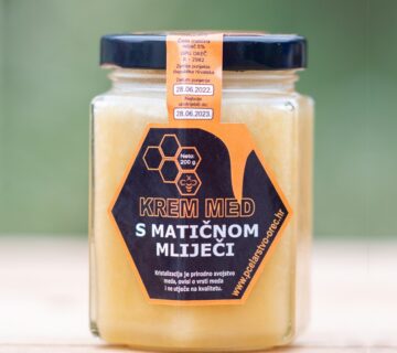 PROIZVOD NA BAZI MATIČNE MLIJEČI U KREM MEDU NETO 250 G - cover