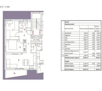 PROJEKT KOMESOVA , Zagreb (Popovec), 66.85 - 93,05m2, novogradnja (prodaja) - cover