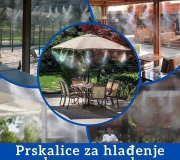 PRSKALICE ZA TERASE –HLAĐENJE VODOM-vodena/maglica klima! NOVO! ZAGREB - cover