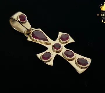 ZLATNI PRIVJESAK KRIŽ 7,17g (14K) / R1, RATE ! - cover