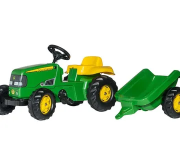 Rolly Toys traktor na pedale John Deere + prikolica - cover