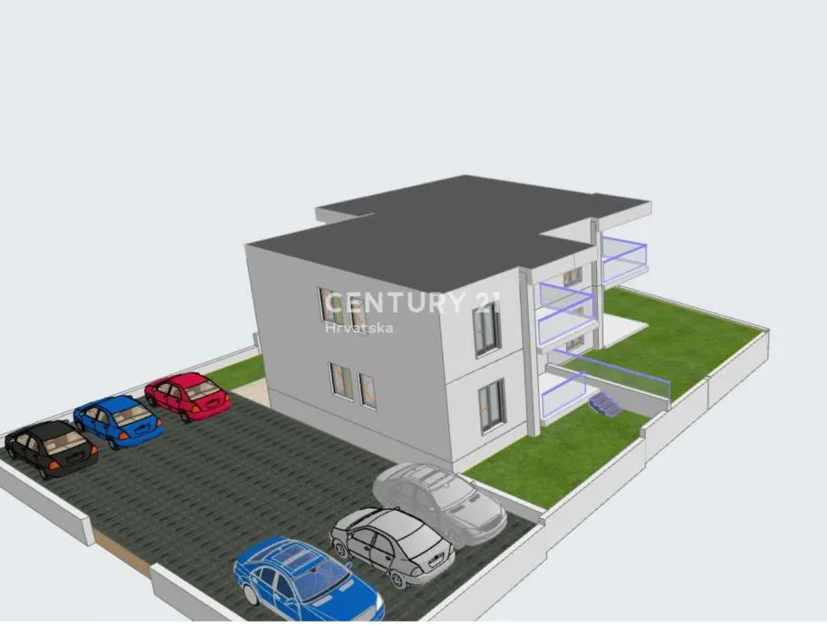 Dvoiposoban stan, prizemlje s vrtom (130 m² ) i pogledom na more – Bro - cover