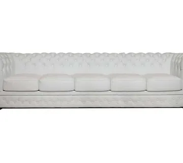 Chesterfield Garnitura First Class Leather | 5-sjedišta | White - cover