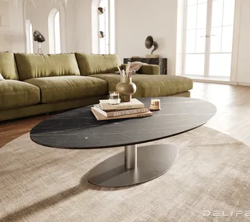 Klub stolić Edge 140x80cm, Materijal: Keramika Laminam Noir Desir - cover
