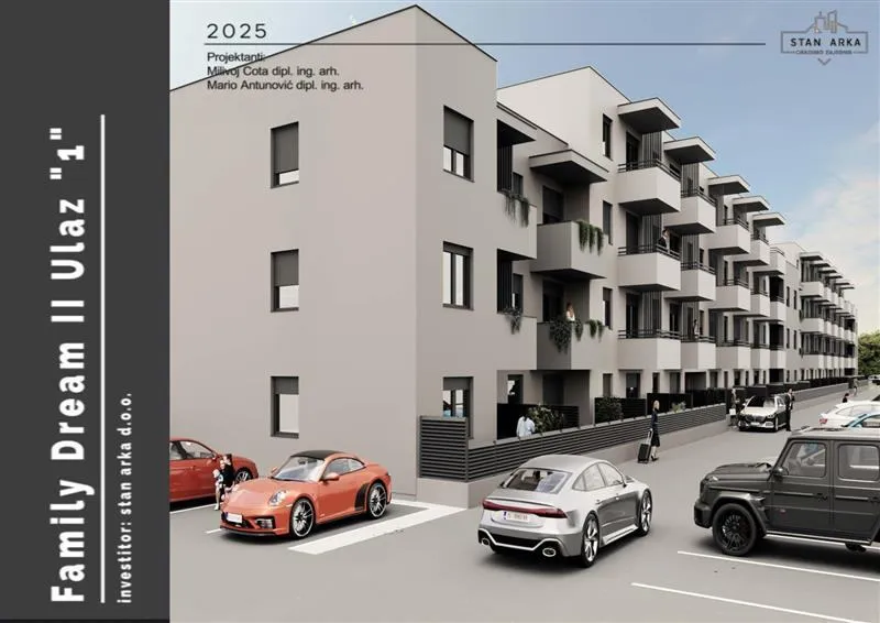 PROJEKT FAMILY DREAM II”, LUJE NALETILIĆA, 2-sobni, 44.60 m2 - cover