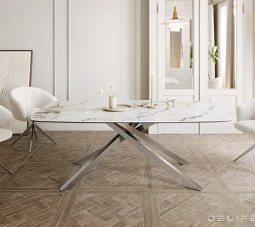 Blagovaonski stol Edge 200x100cm, Materijal: Keramika Calacatta Luxe - cover