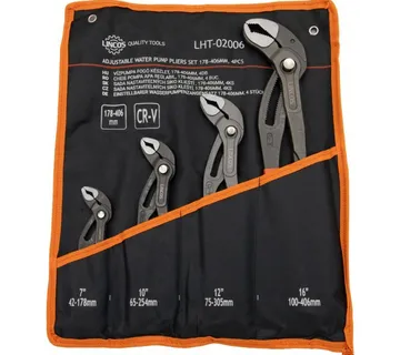 Set kliješta za cijevi, papagajke - od 178 do 400 mm - 4 dijela - cover