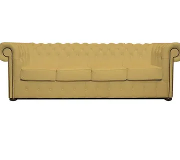 Chesterfield Garnitura Class Leather | 4-sjedišta | Ivory - cover