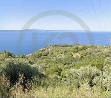 Podgora, 1.395 m2 građevinsko zemljište sa pogledom na more! - Podgora, Podgora