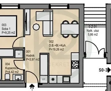 Podsused, 2-sobni S0-2, 36,90 m2, GPM, NOVOGRADNJA! - cover