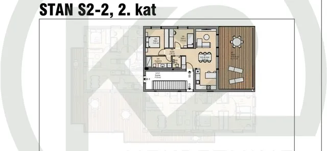 Podsused, 3-sobni S2-2, 72,89 m2, terasa GPM, NOVOGRADNJA! - cover