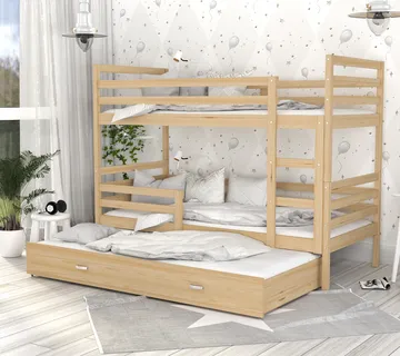 Jacek 3 krevet na kat s dodatnim krevetom – 200×90 - cover