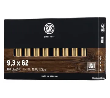 Karabinsko streljivo RWS UNI CLASSIC 9,3x62 19,0g - cover