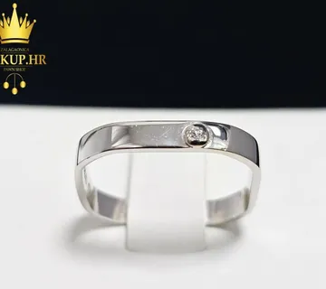ZLATNI PRSTEN S DIJAMANTOM 0.005ct 14K / R1, RATE ! - cover