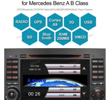 Original 2din radio NAVIGACIJA Mercedes W169 W245 Vito Viano A B klasa - cover