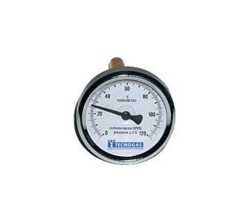 CROVERG TG Termometar bimetalni, aksijalni s čahurom 0-120C, L-50, fi 63-1/2" - cover