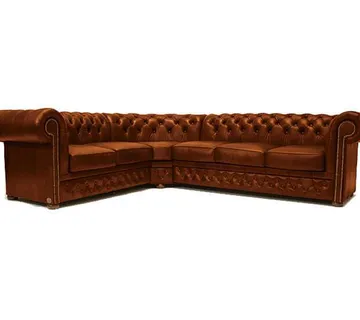 Chesterfield Kutna Garnitura First Class Leather | Cloudy Caramel - cover