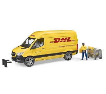 Bruder MB Sprinter DHL sa radnom opremom i figuricom - cover