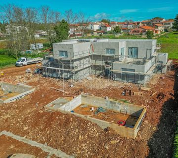 Kaštelir, novogradnja, dvojna vila sa bazenom - cover