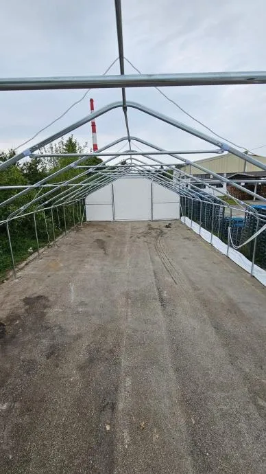 Montažna hala / montažni šator 9.15x12m 4,5m (V) 110m2 091 324 9999 - cover