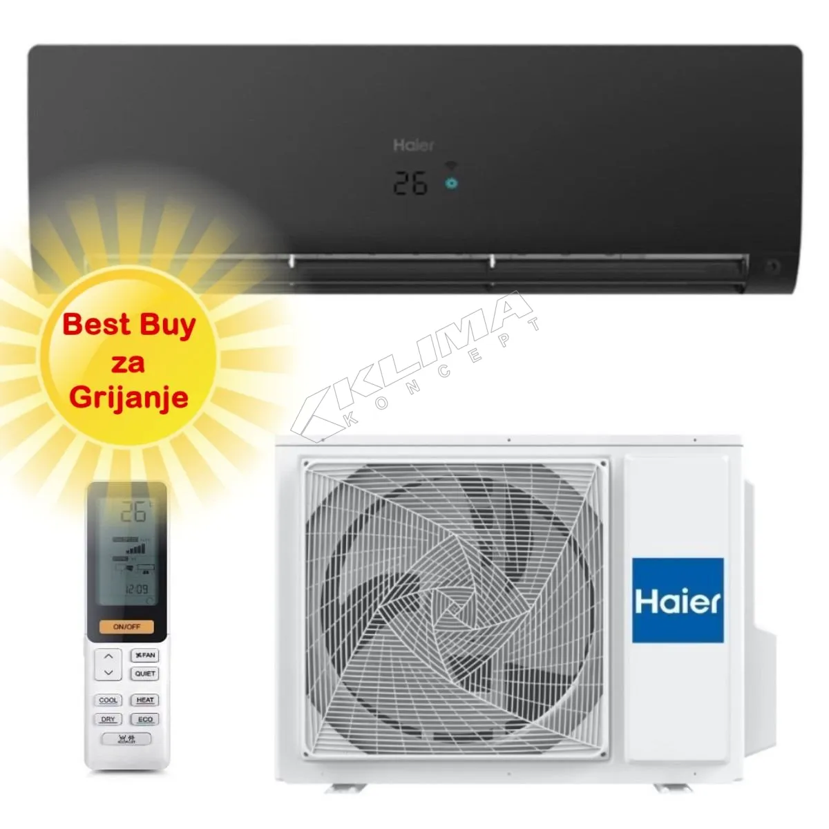 HAIER KLIMA UREĐAJ AS25S2SF1FA-BH/1U25S2SM1FA - cover