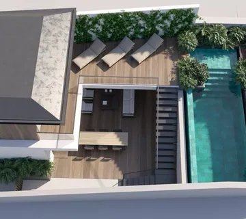 LUKSUZAN DVOETAŽNI ČETVEROSOBNI PENTHOUSE, BAZEN, 3 GPM, NOVOGRADNJA - cover
