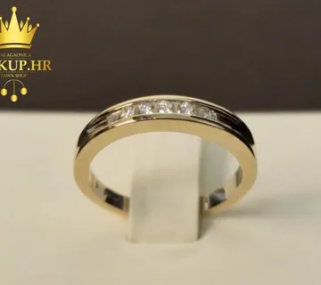 ZLATNI PRSTEN S DIJAMANTIMA 0,15ct / R1, RATE ! - cover