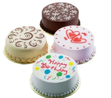 Plastične šablone za ukrašavanje i posipavanje torti- komplet 4 komada - cover