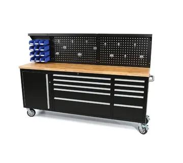 Kolica za alat s panelom s 12 kutija i 13 kuka - cover