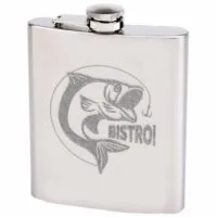 Pljoska metalna gravirana – tekst po želji - cover