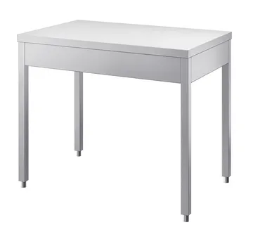 Radni stol dubine 600mm, bez zaštite za zid – INOX BIM TVG6.x - Split