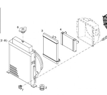 Rashladni sistem za Deutz 1015 motore, hladnjak - cover