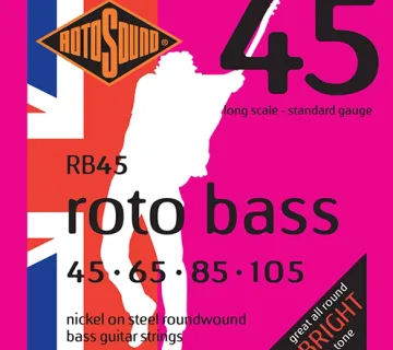 ROTOSOUND RB45 45-105, žice za bas gitaru - cover