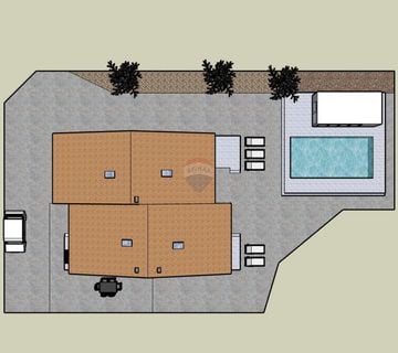 Krk - Vrh, dvosoban stan s bazenom i parking - cover