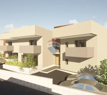 Istra, Umag - građevinsko zemljište, projekt za 4 kuće, 200 m od mora - cover