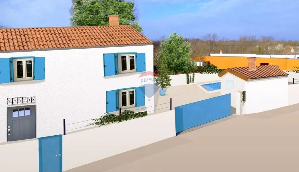 Istra, Svetvinčenat - zemljište s građevinskom dozvolom i projektom - cover