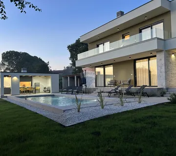 Istra - Svetvinčenat - samostojeća moderna villa s pogledom na more - cover