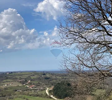 Grožnjan okolica, građevinsko zemljište s pogledom na more - cover