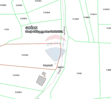 Istra, Gočan, građevinska parcela 5069m2 - cover