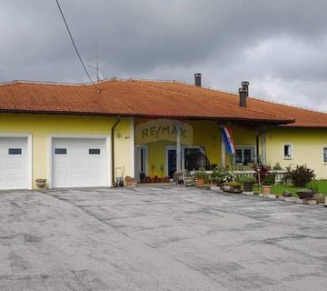 Pisarovina, Bratina, Obiteljska kuća 590m2, okućnica 3868m2, garaža - cover