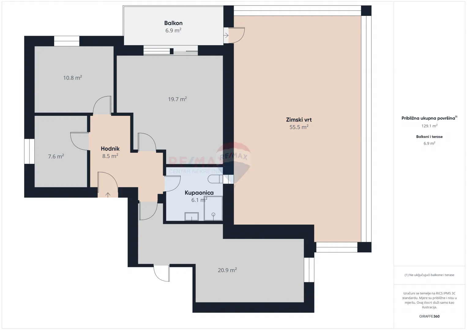 Crikvenica, Kostelj- trosoban stan, novogradnja - cover