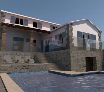 Istra, Pazin okolica - samostojeća kamena kuća sa dvorištem - cover