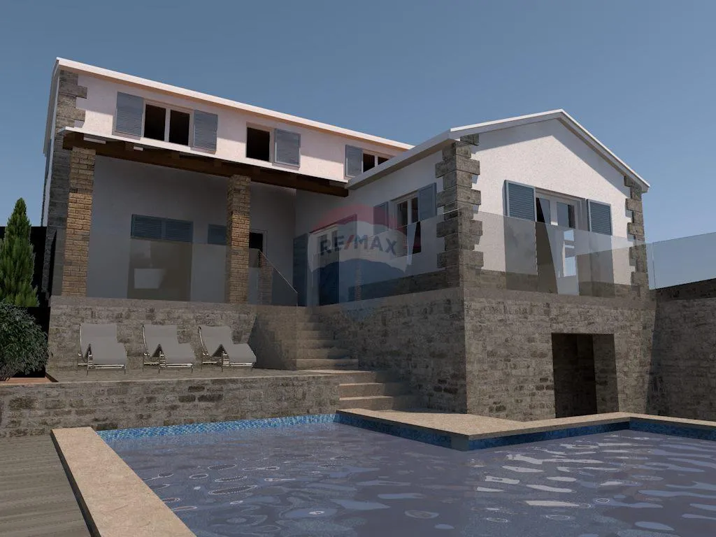 Istra, Pazin okolica - samostojeća kamena kuća sa dvorištem - cover