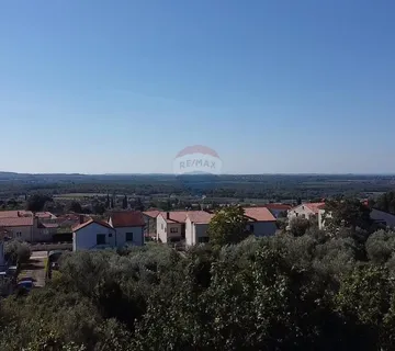 Istra, Kaštelir - Građevinsko zemljište s pogledom na more - cover