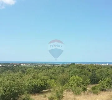 Istra, Umag - građevinsko zemljište, pogled na more - cover