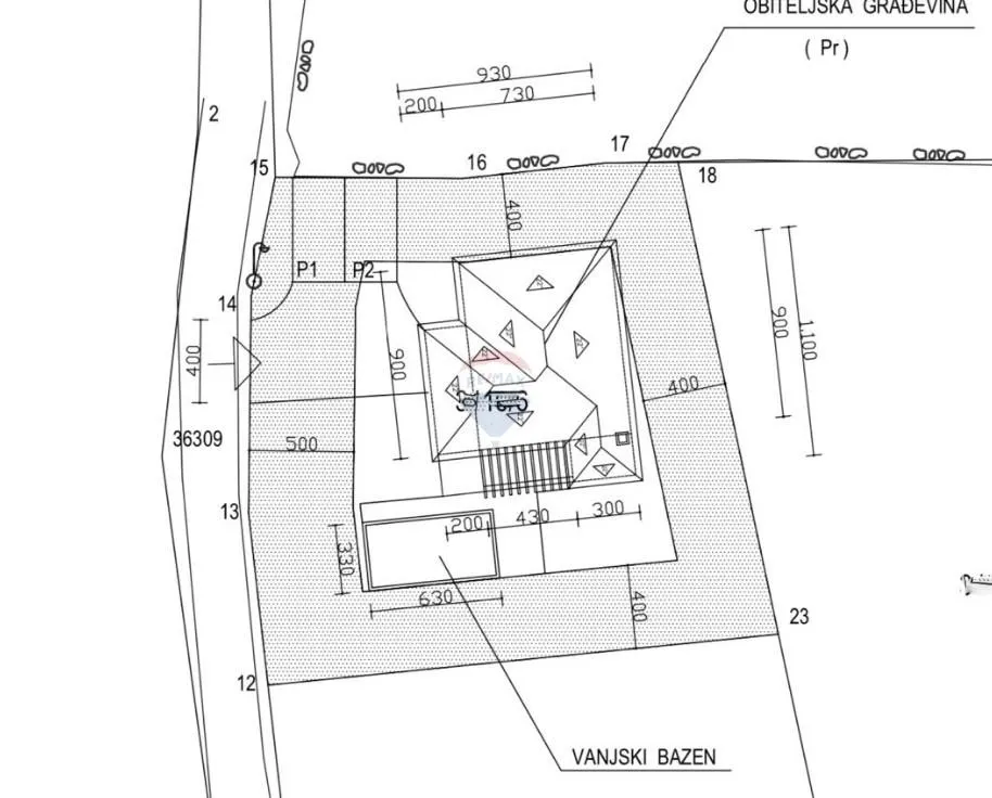 Istra, Svetvinčenat okolica, kuća u roh bau fazi - cover